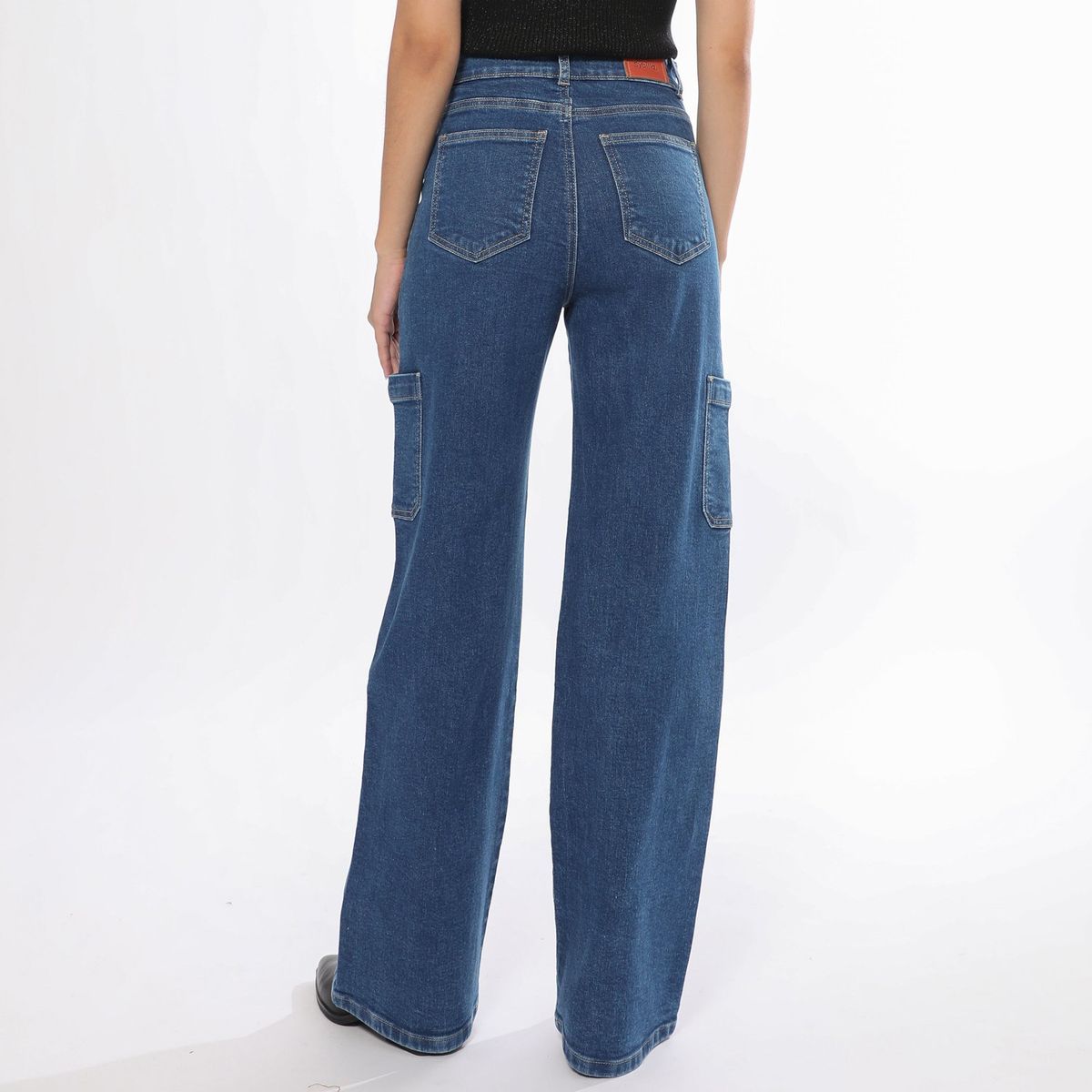 SYBILLA - Pantalón Straight Tiro Alto Mujer Sybilla