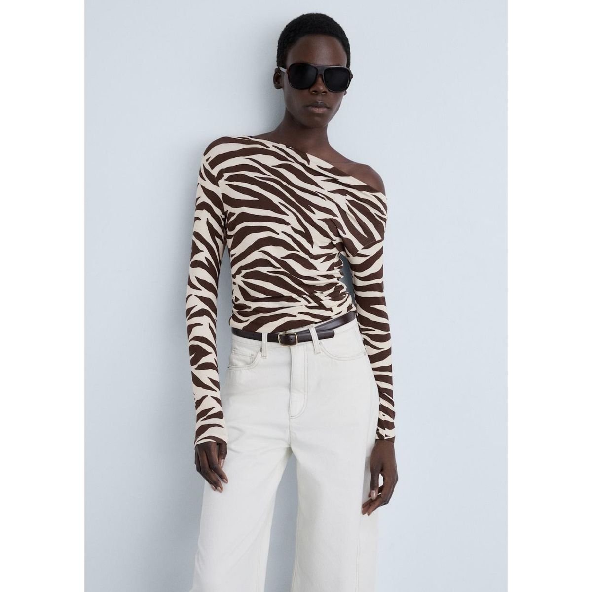 MANGO - Polo Manga Larga Casual Mujer Mango