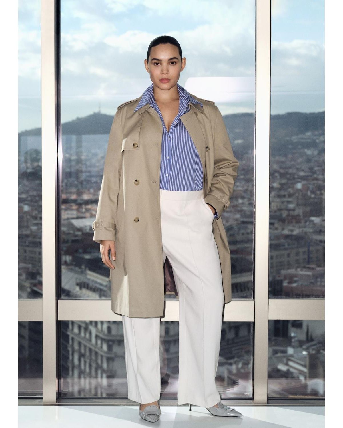 Abrigo 100% Algodón Mujer Mango MANGO