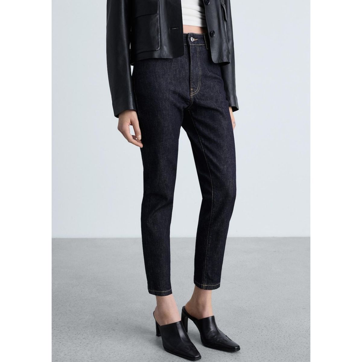 MANGO - Jean Slim Algodón Mujer Mango