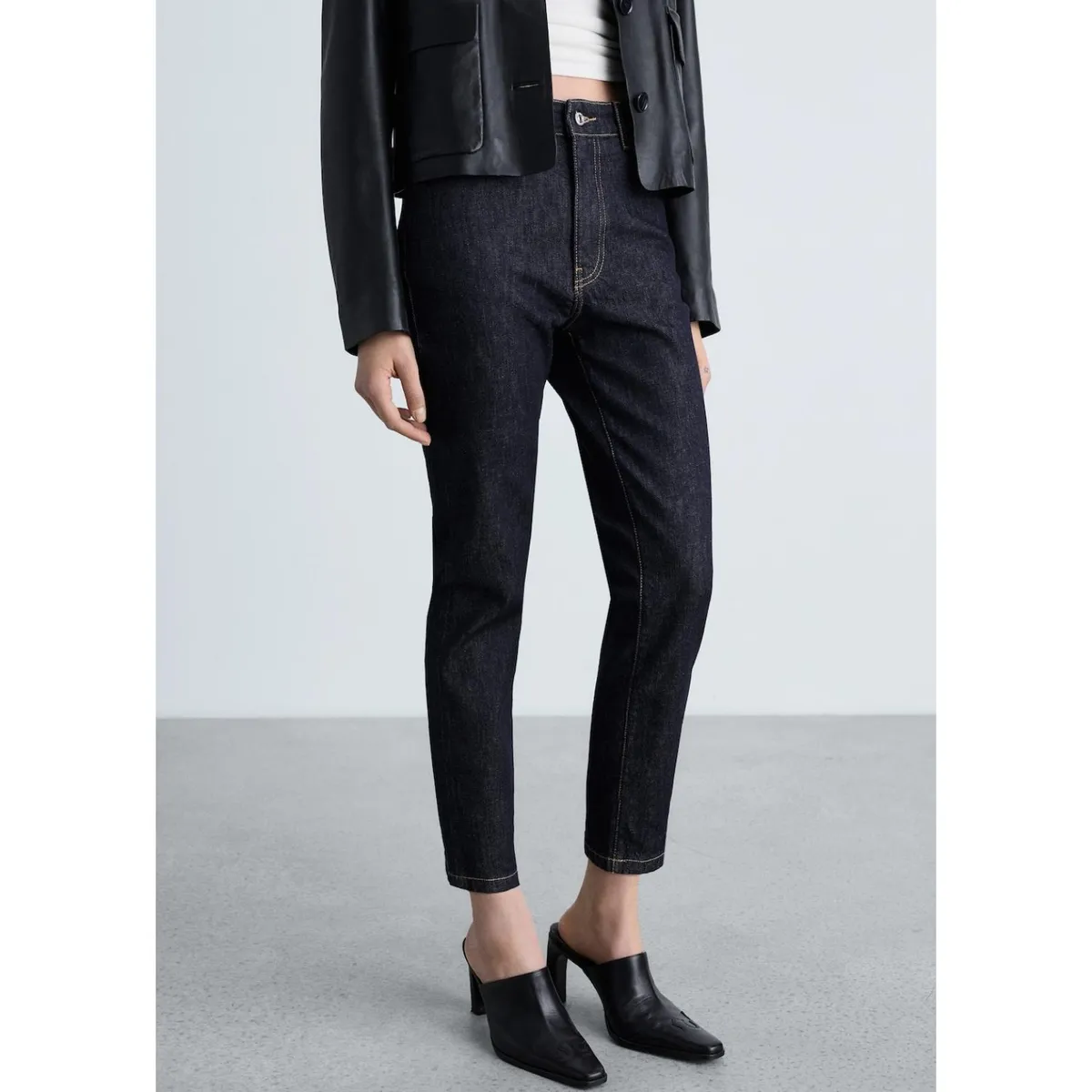 MANGO - Jean Slim Algodón Mujer Mango