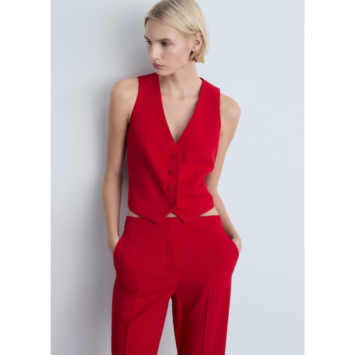 MANGO - Chaleco Casual Mujer Mango