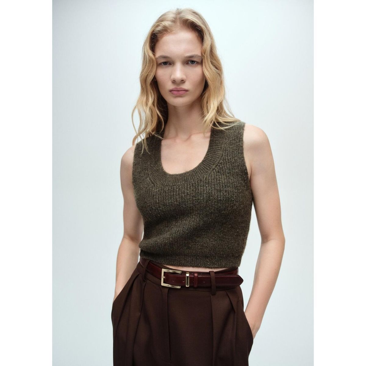 MANGO - Chaleco Casual Mujer Mango