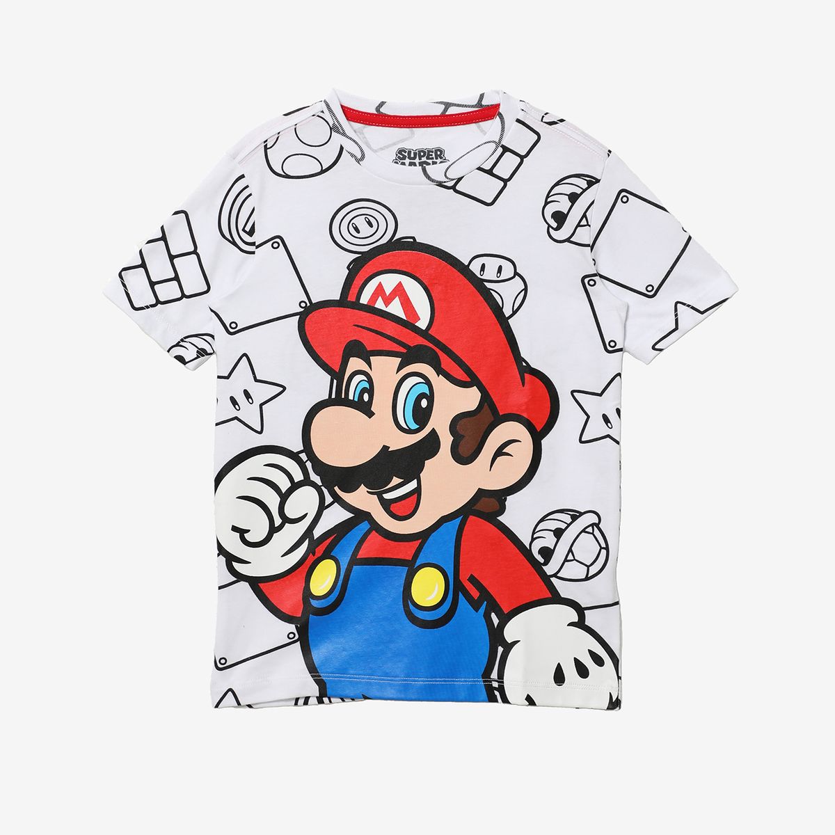 NINTENDO - Polo Niño Manga Corta Algodón Mario Bross
