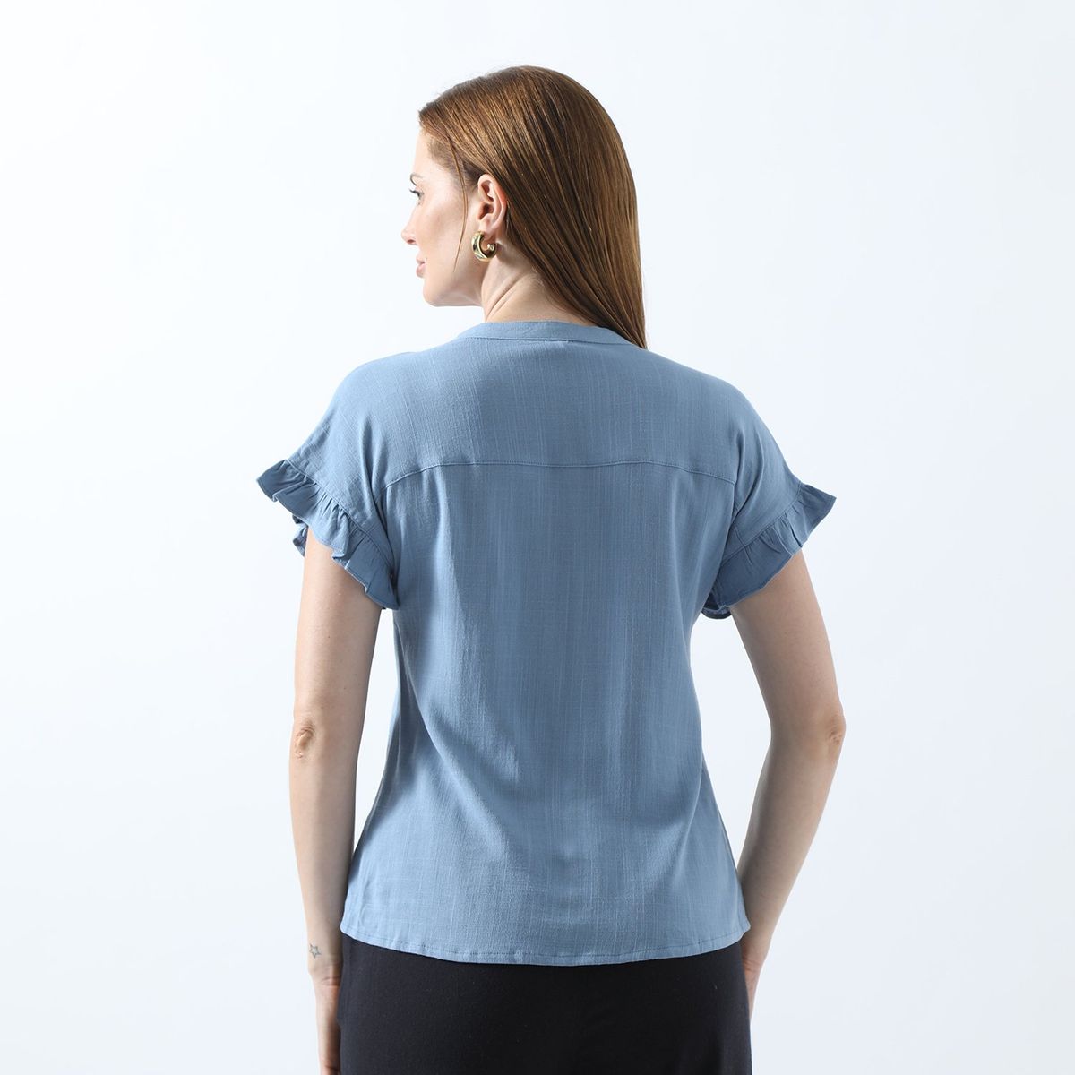 NEWPORT - Blusa Manga Corta Casual Mujer Newport