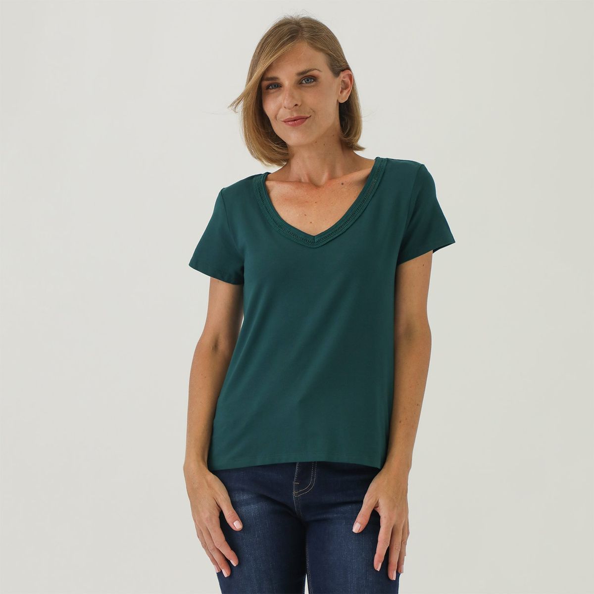 NEWPORT - Polo Manga Corta Casual Mujer Newport