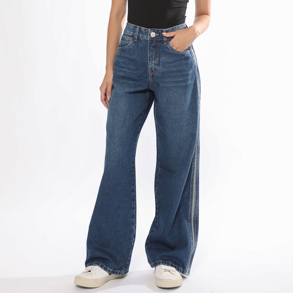 SYBILLA - Jean Baggy 100% Algodón Mujer Sybilla