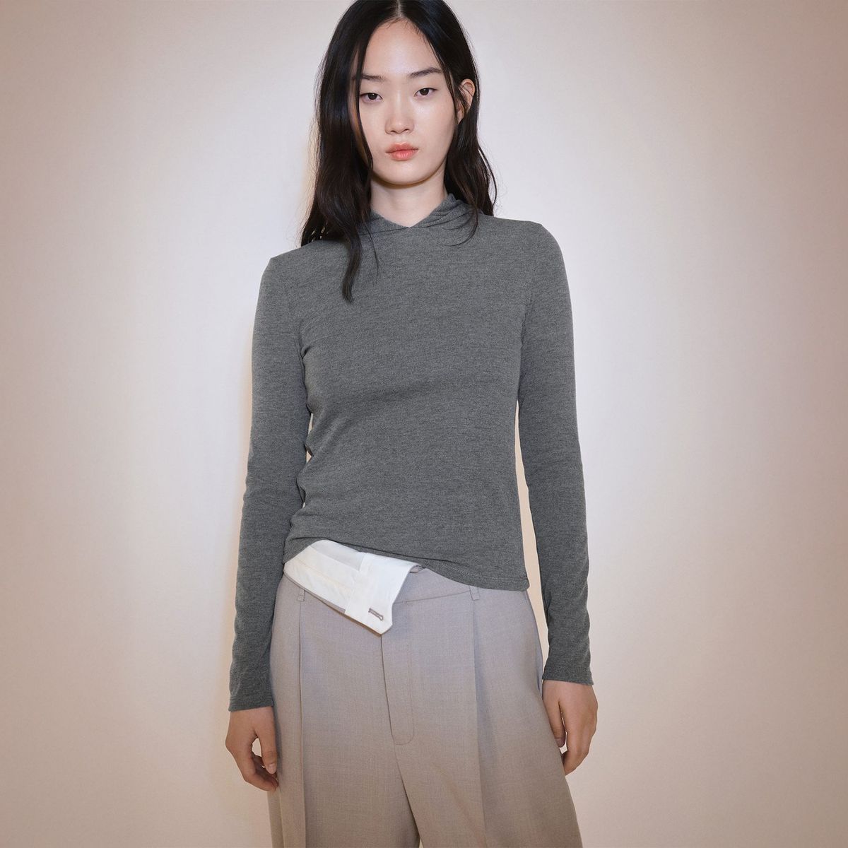 MANGO - Polo Manga Larga Casual Mujer Mango