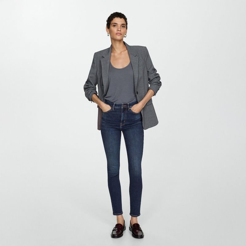MANGO - Jean Skinny Tiro Alto Mujer Mango