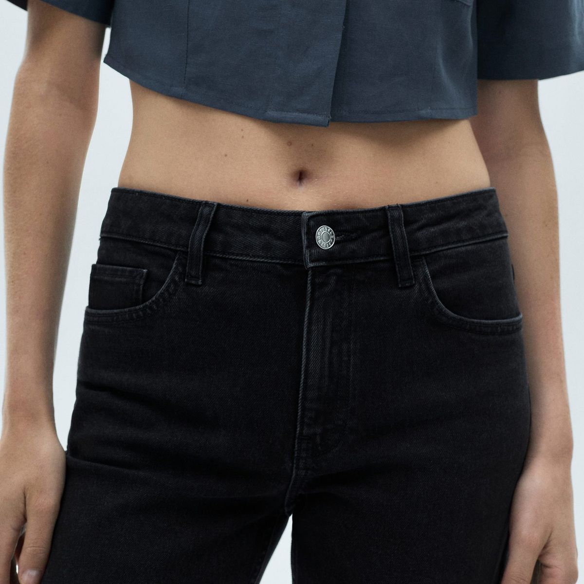 MANGO - Jean Flare Algodón Mujer Mango