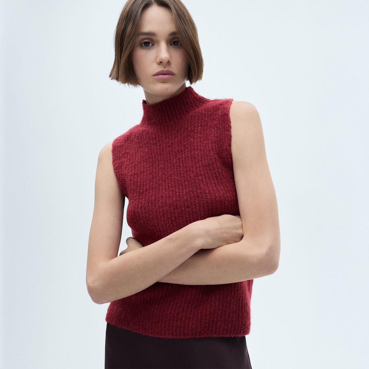 MANGO - Chaleco Casual Mujer Mango