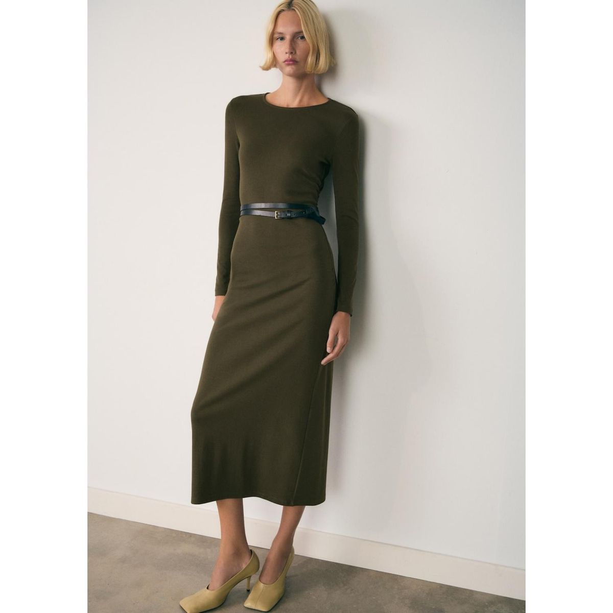 MANGO - Vestido Largo Casual Mujer Mango