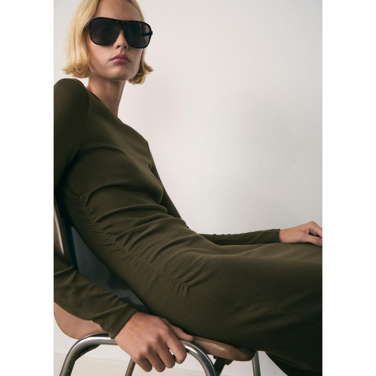 MANGO - Vestido Largo Casual Mujer Mango