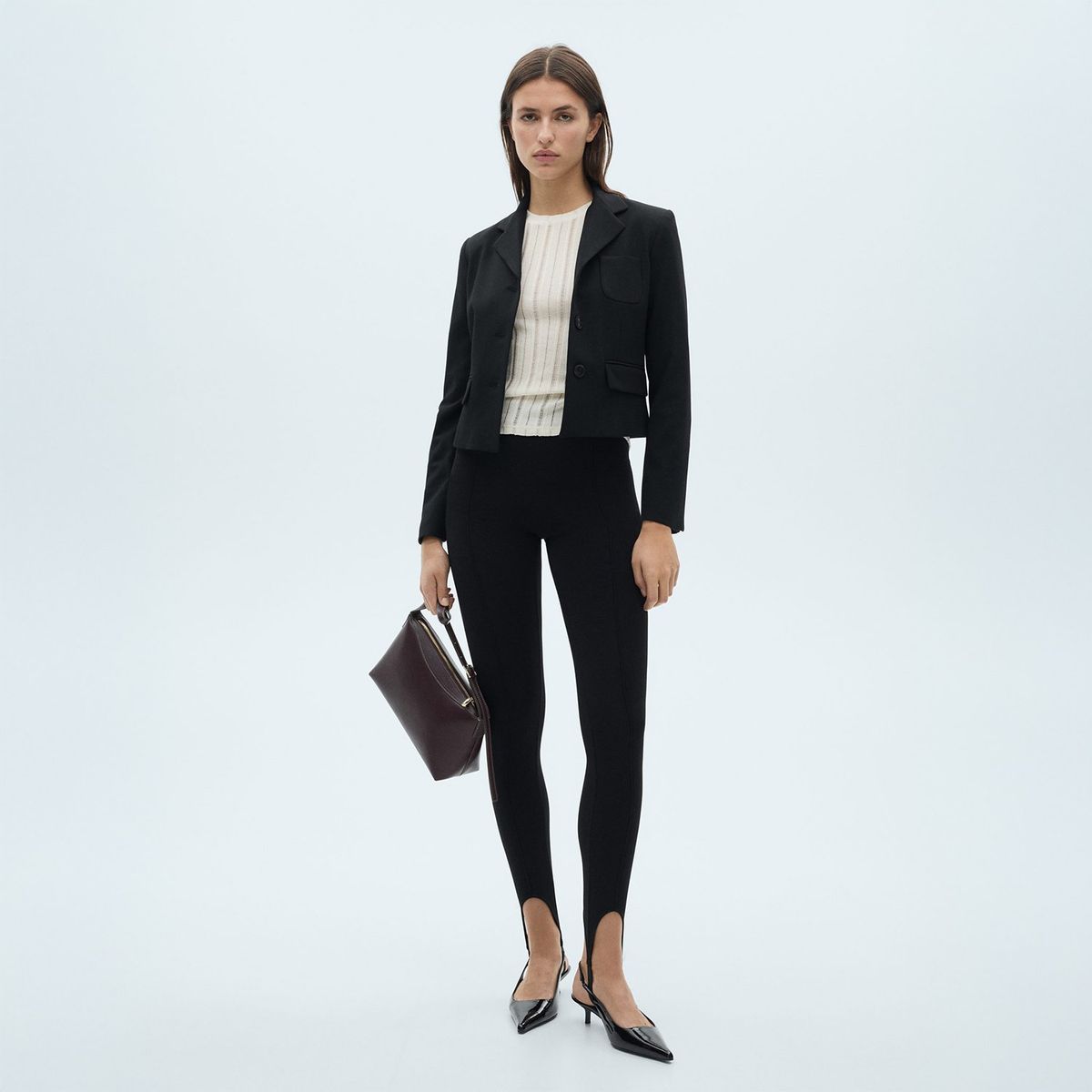 MANGO - Polo Manga Larga Casual Mujer Mango