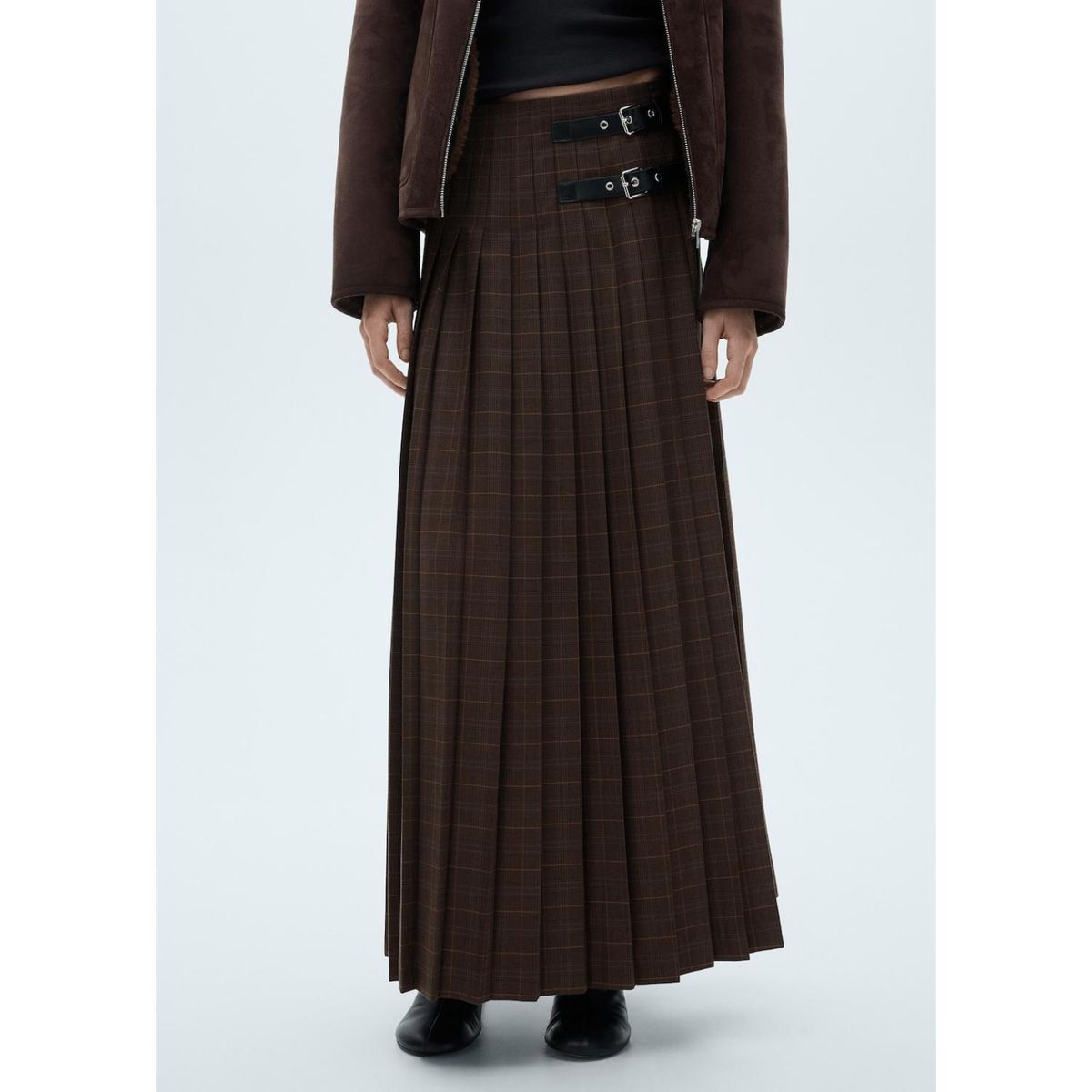 MANGO - Falda Larga Casual Mujer Mango