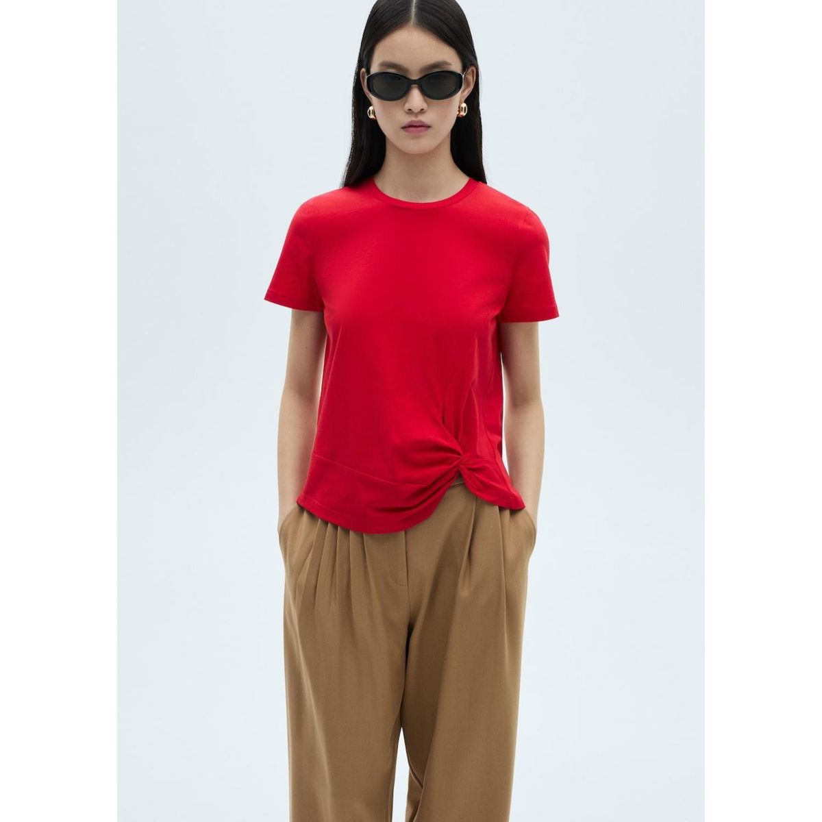 MANGO - Polo Manga Corta 100% Algodón Mujer Mango