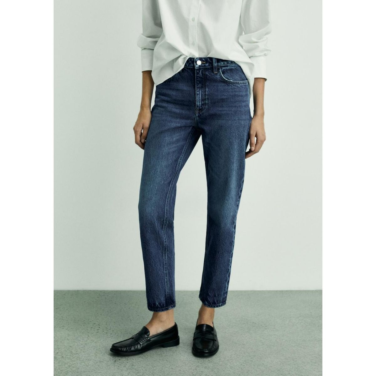 MANGO - Jean Mom Tiro Alto Mujer Mango