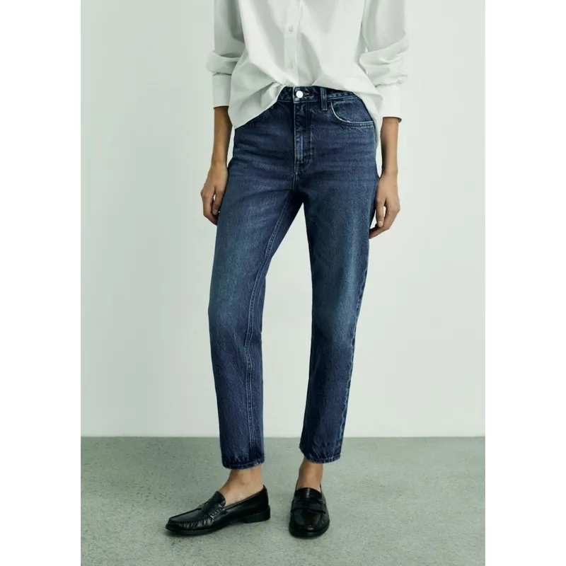 MANGO - Jean Mom Tiro Alto Mujer Mango