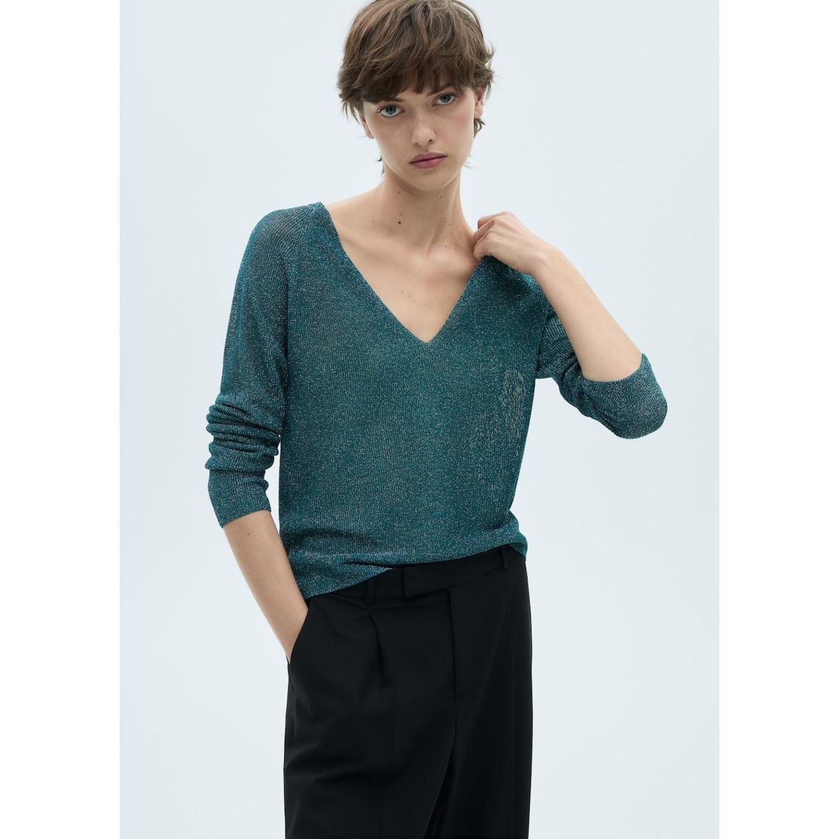 MANGO - Chompa Casual Mujer Mango