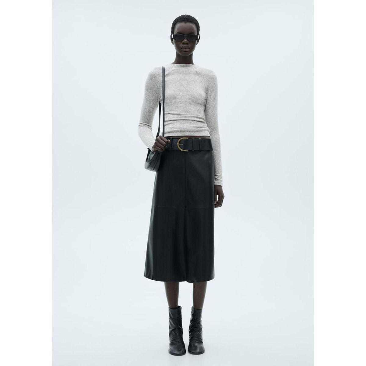 MANGO - Polo Manga Larga Casual Mujer Mango