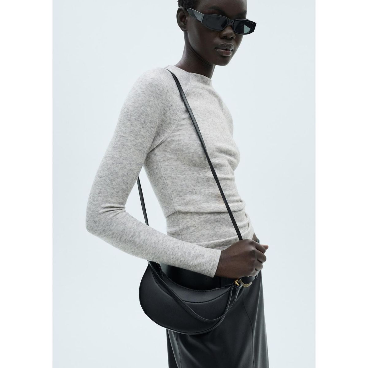 MANGO - Polo Manga Larga Casual Mujer Mango