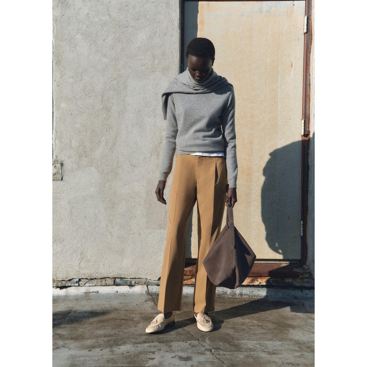 MANGO - Pantalón Recto Casual Mujer Mango