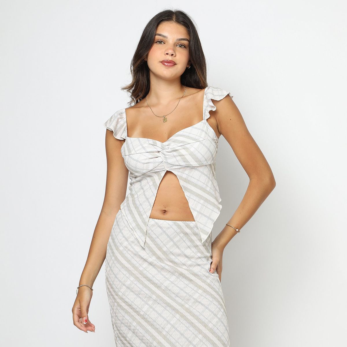 SYBILLA - Top Manga Corta Casual Mujer Sybilla