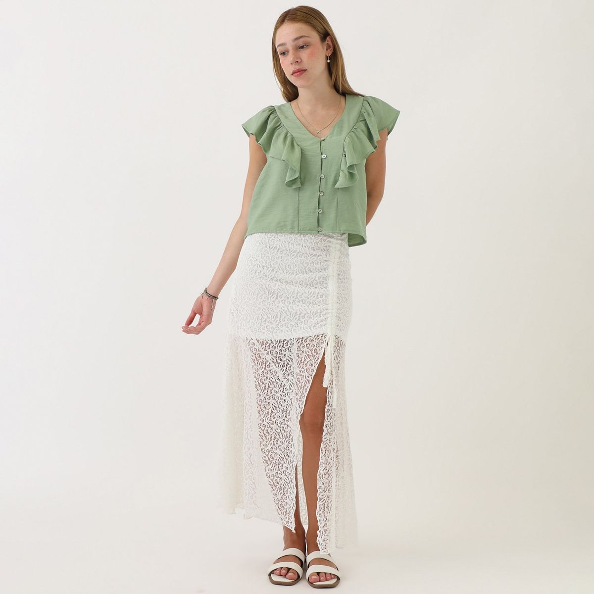 SYBILLA - Falda Larga Casual Mujer Sybilla