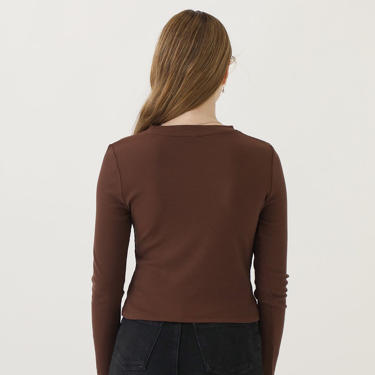 SYBILLA - Polo Manga Larga Algodón Mujer Sybilla