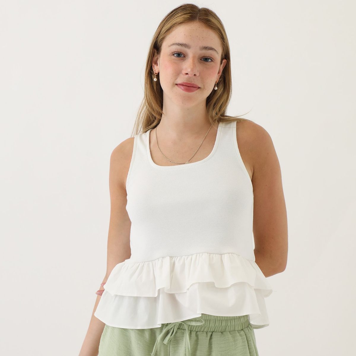 SYBILLA - Top Sin Mangas Algodón Mujer Sybilla