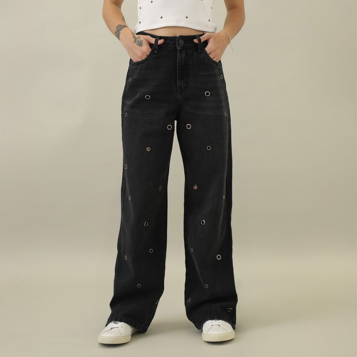 DENIMLAB - Jean Baggy 100% Algodón Mujer Denimlab
