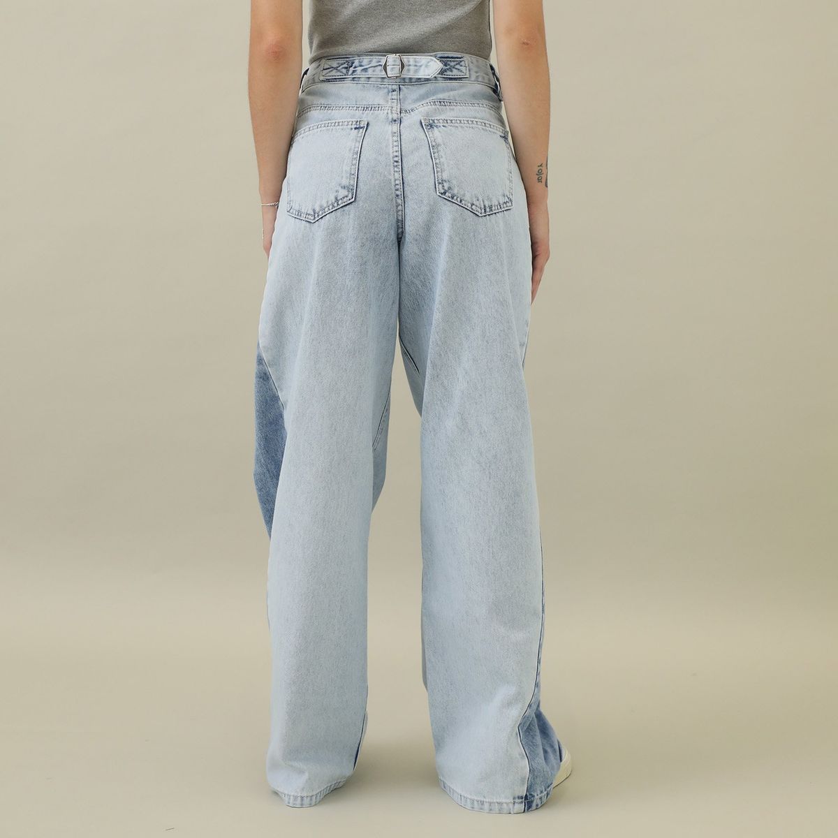 DENIMLAB - Jean Wide 100% Algodón Mujer Denimlab