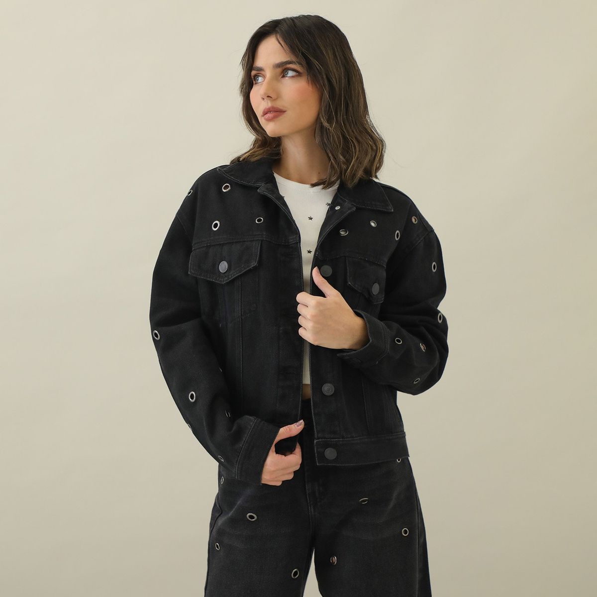 DENIMLAB - Casaca Jean 100% Algodón Mujer Denimlab