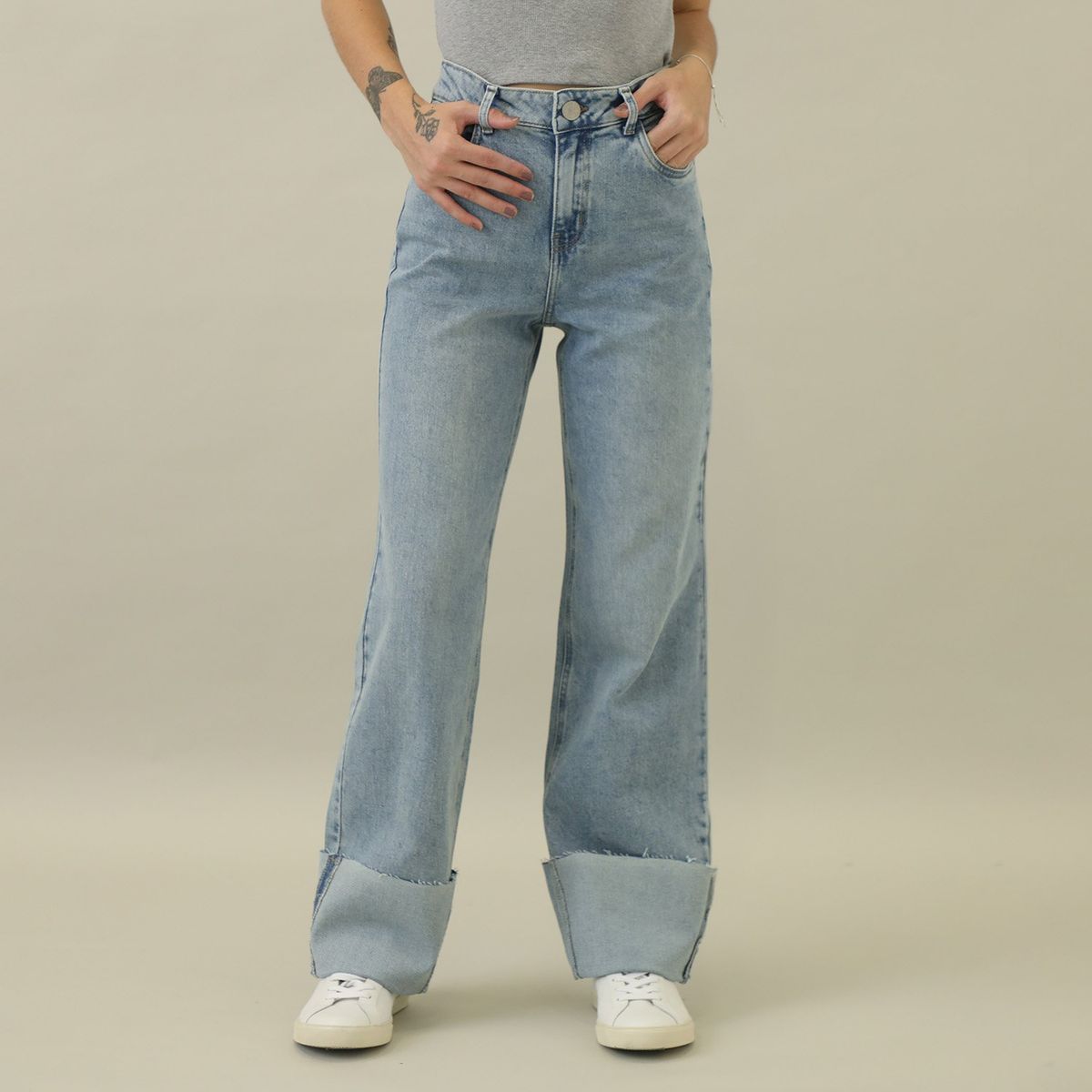 DENIMLAB - Jean Straight Algodón Mujer Denimlab