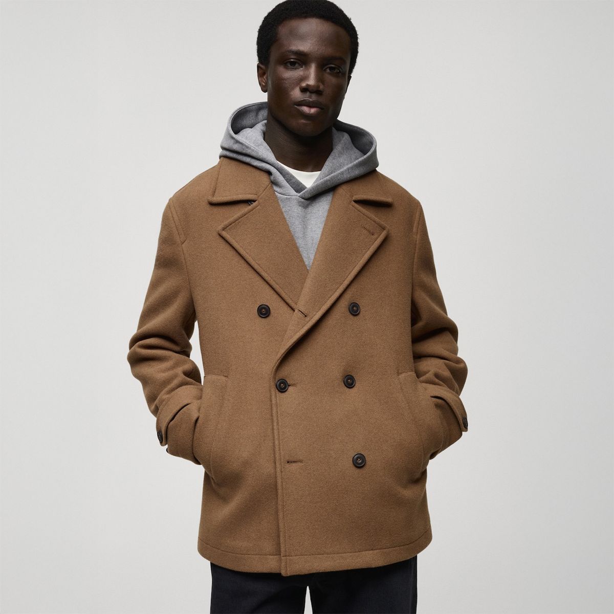 MANGO - Abrigo Hombre Mango Man