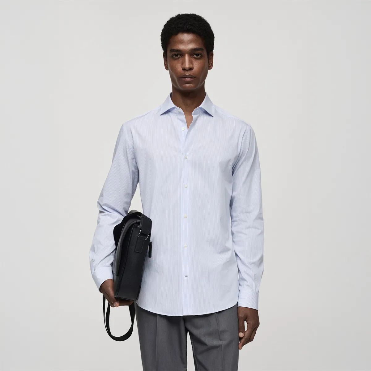 MANGO - Camisa Slim Fit Algodón Rayas