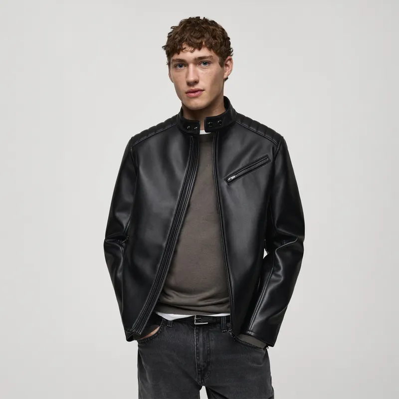 MANGO - Casaca Biker Hombre Mango 