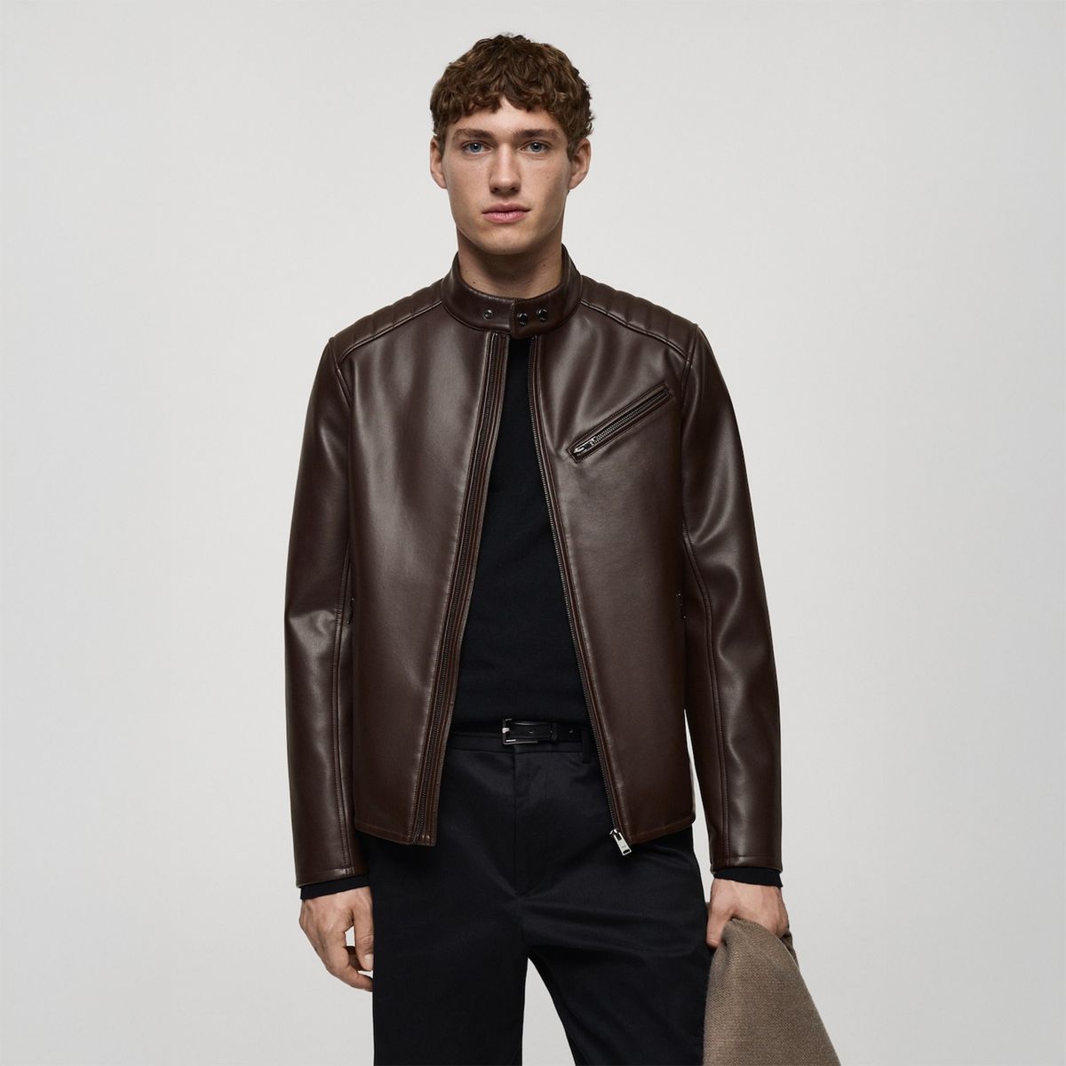 MANGO - Casaca Biker Hombre Mango 