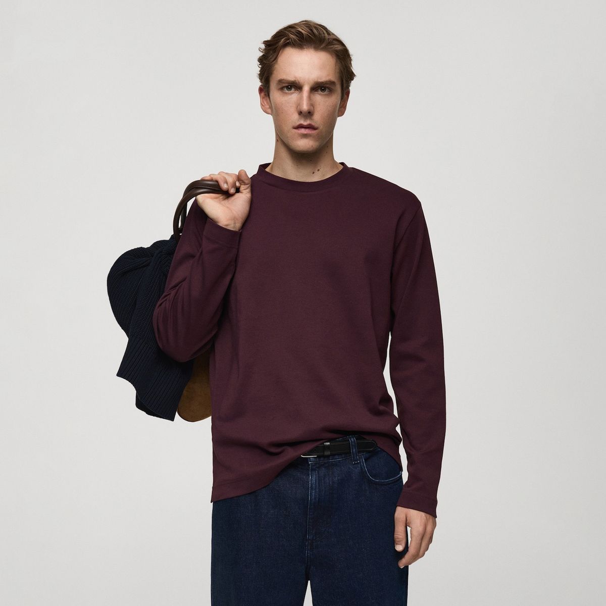 MANGO - Polo Manga Larga Hombre Mango