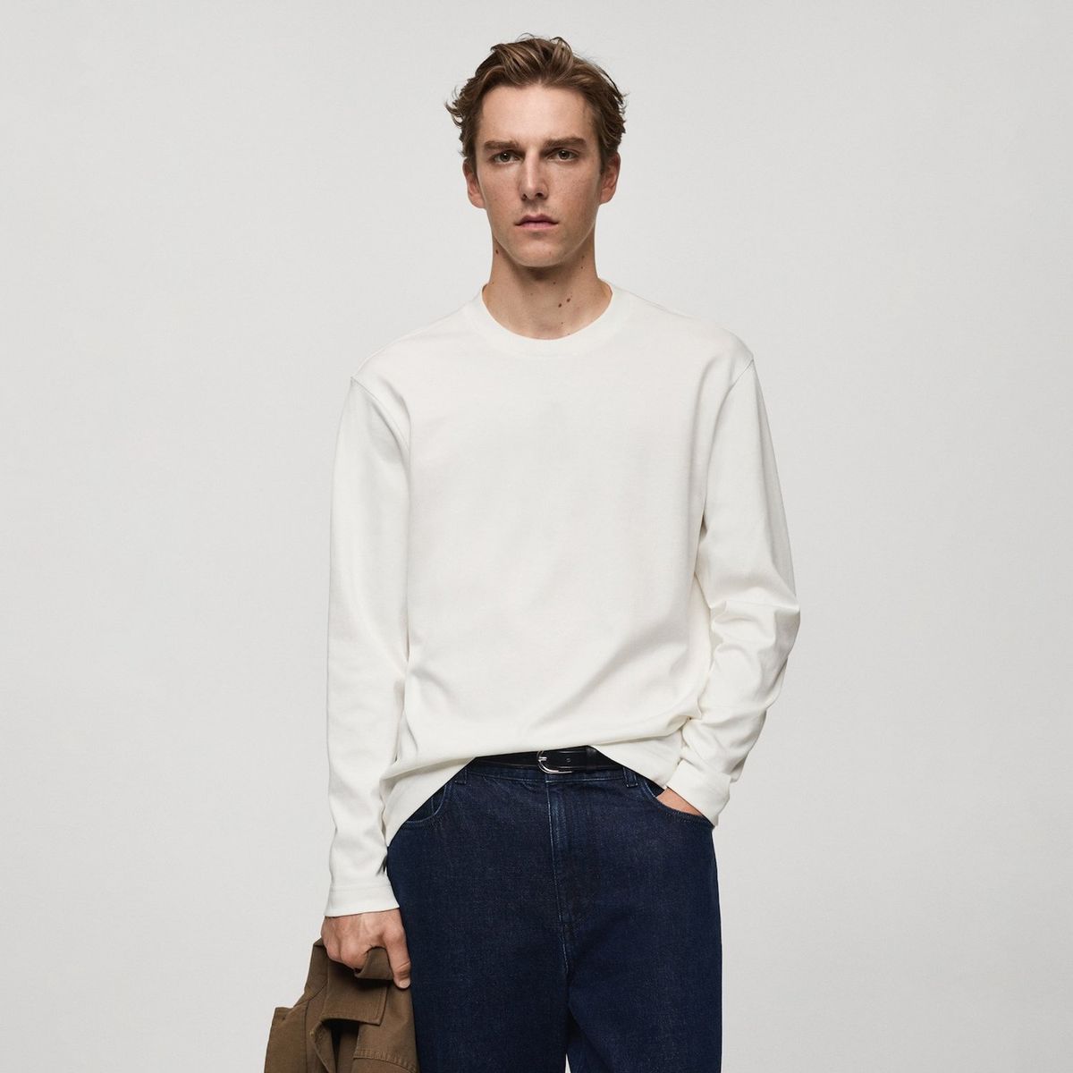 MANGO - Polo Manga Larga Hombre Mango