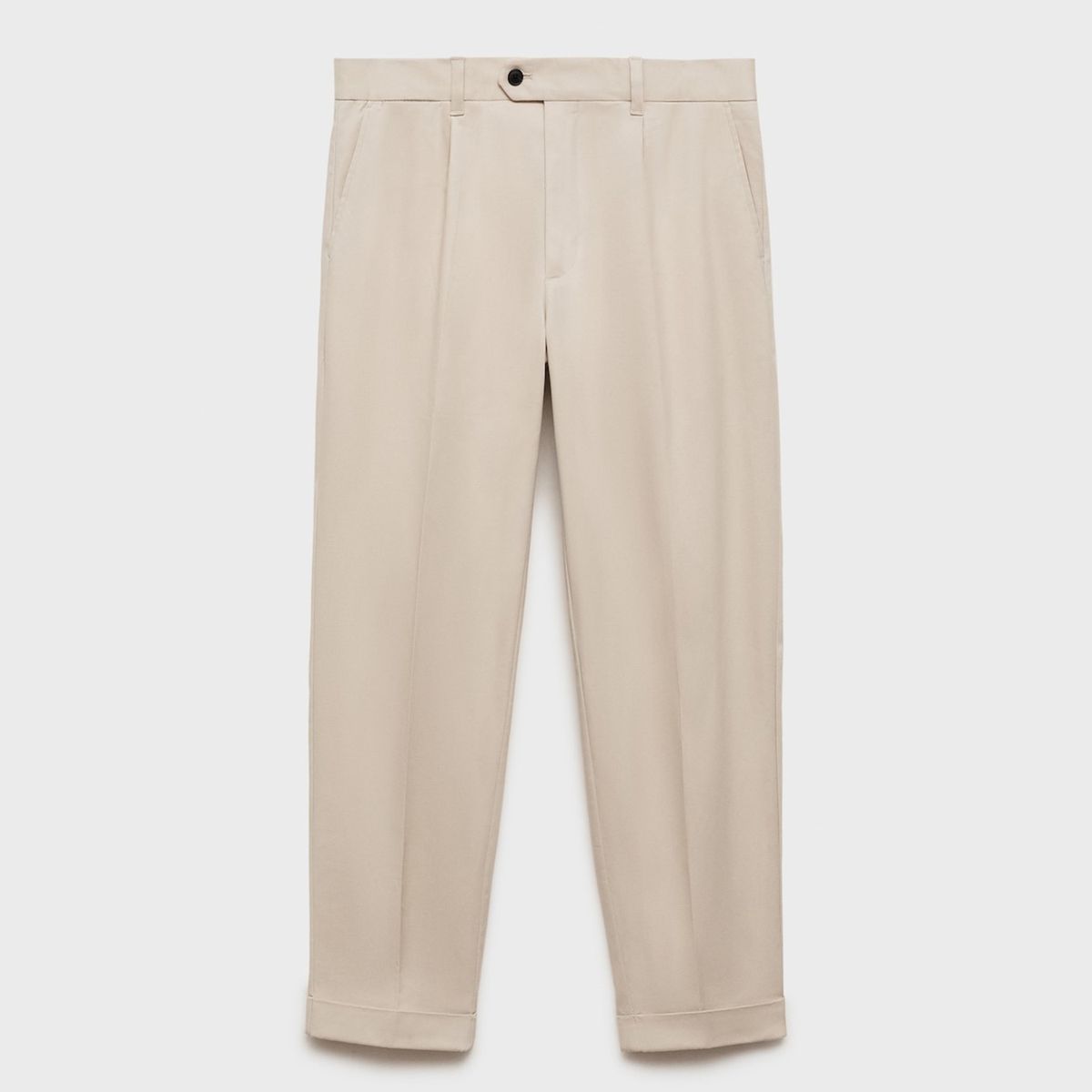 MANGO - Pantalón Pinzas Regular Fit Algodón Hombre Mango