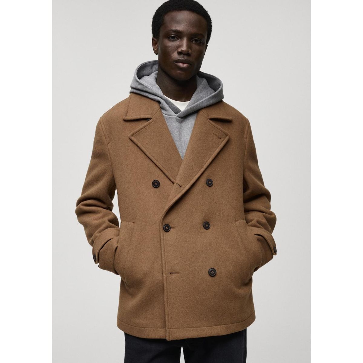 MANGO - Abrigo Hombre Hombre Man