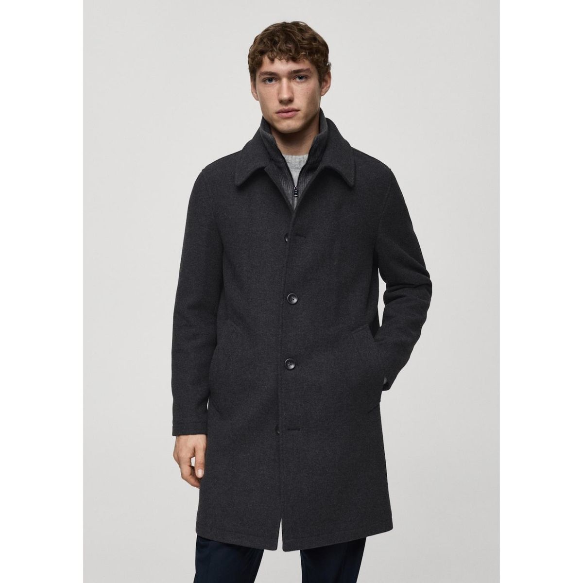 MANGO - Abrigo Hombre Hombre Man