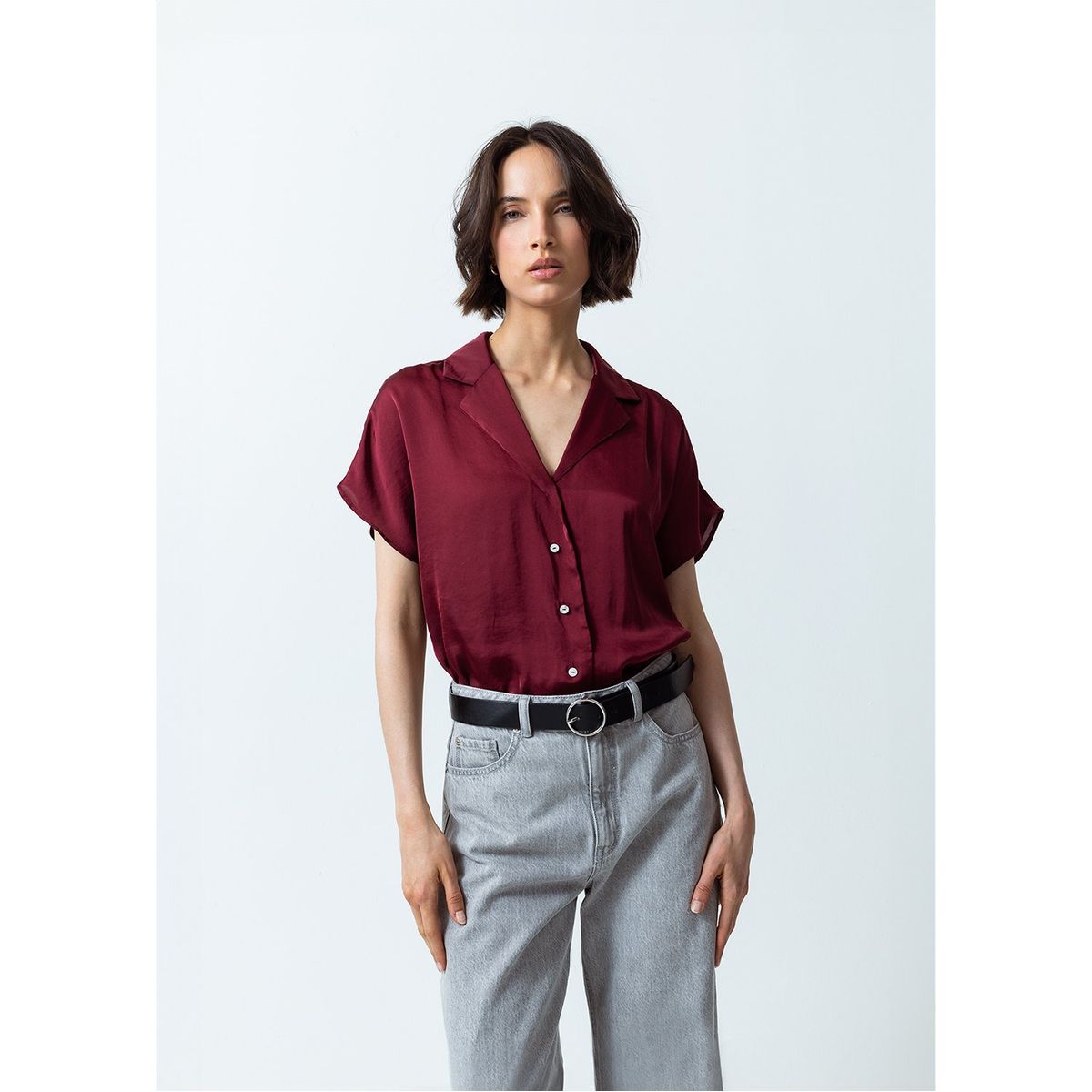NAF NAF - Blusa Manga Corta Casual Mujer Naf Naf