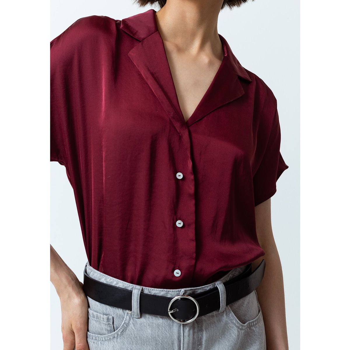 NAF NAF - Blusa Manga Corta Casual Mujer Naf Naf