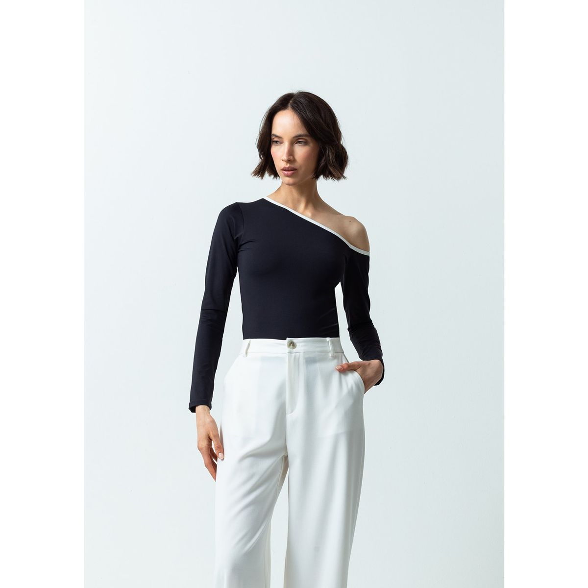 NAF NAF - Polo Manga Larga Casual Mujer Naf Naf