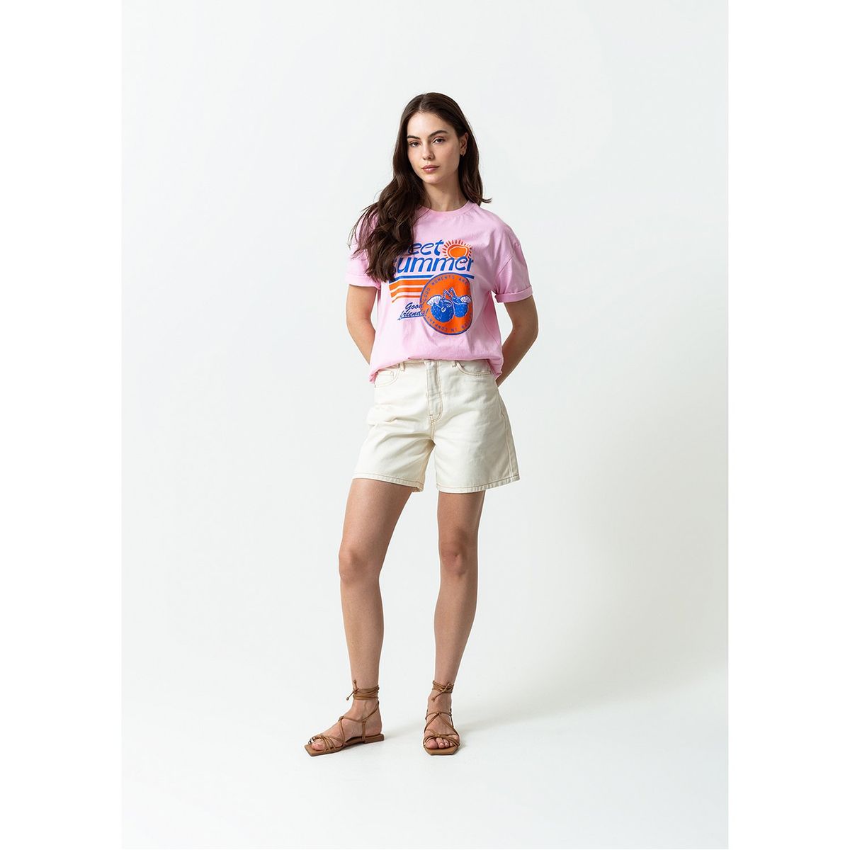 NAF NAF - Polo Manga Corta 100% Algodón Mujer Naf Naf