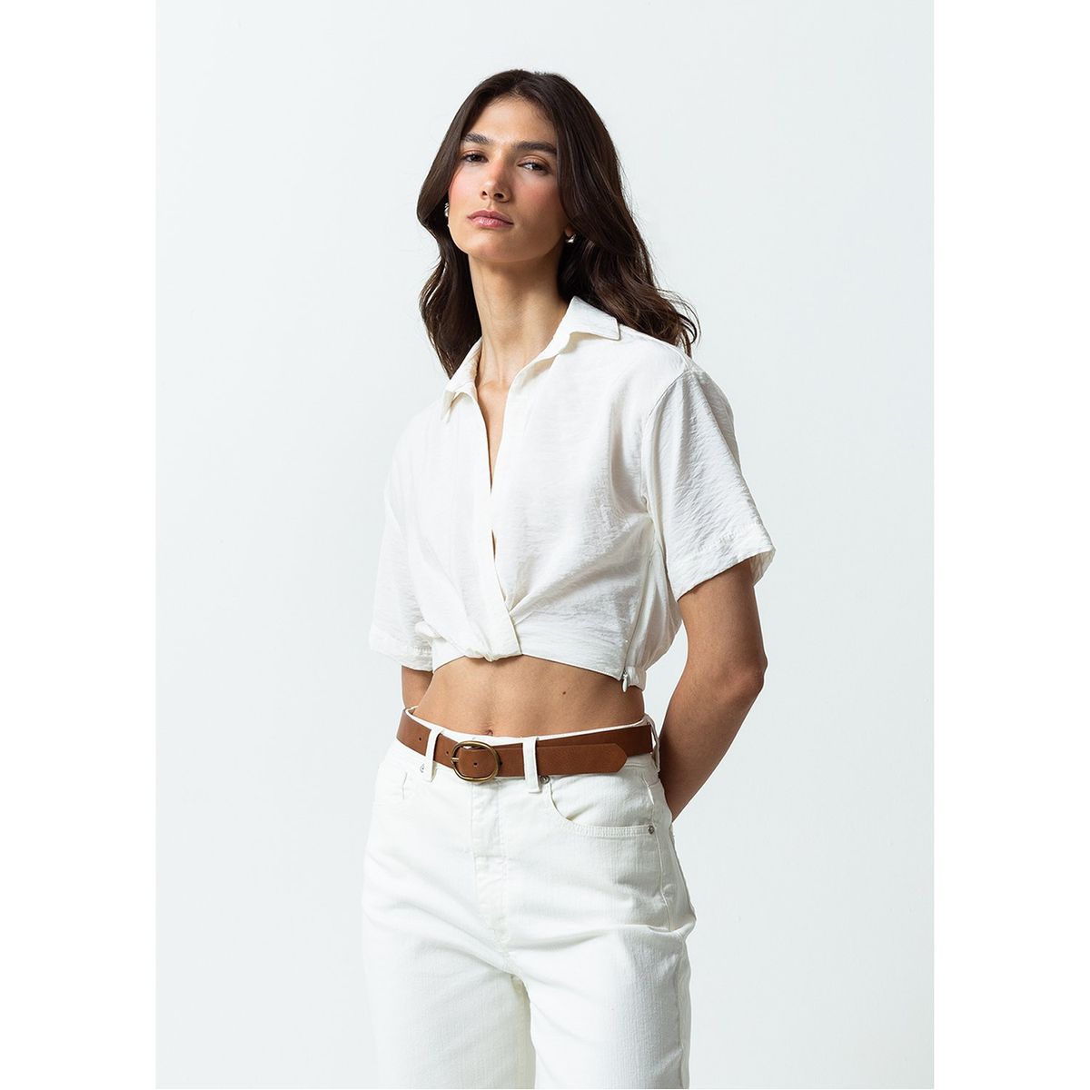 NAF NAF - Blusa Manga Corta Casual Mujer Naf Naf