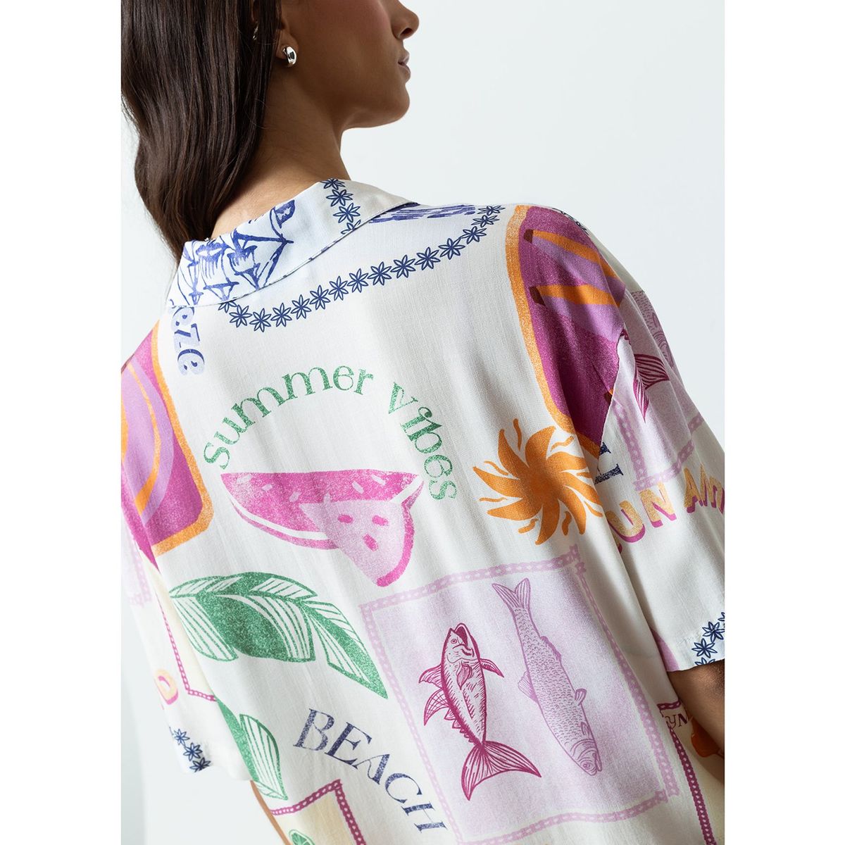 NAF NAF - Blusa Manga Corta Casual Mujer Naf Naf