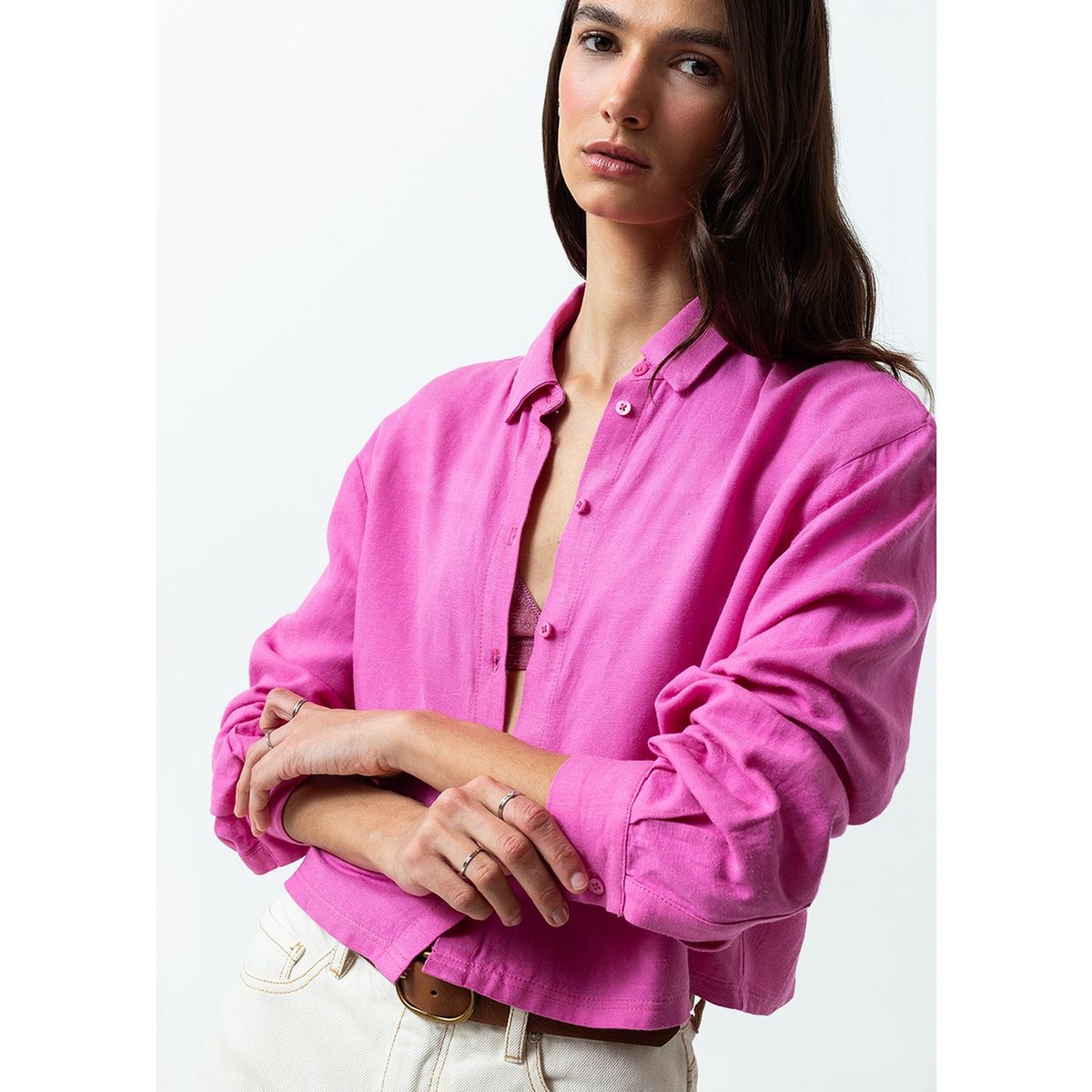 NAF NAF - Blusa Manga Larga Algodón Mujer Naf Naf